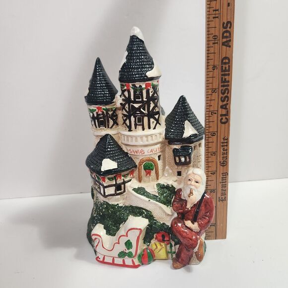 Brinn's "SANTA'S CASTLE" Ceramic Christmas Village 1987 NICE! - Picture 4 of 13